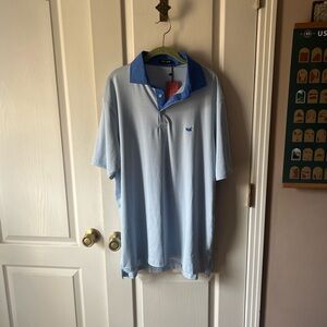 K29 Southern Marsh Two-Tone Blue Polo Shirt